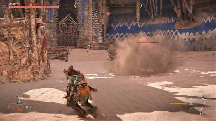 The final, third part of the fight takes place in a much larger arena, and combines ranged and close combat - Horizon Forbidden West: Regalla - The Wings of the Ten boss fight, how to deafeat? - Bosses - Horizon Forbidden West Guide