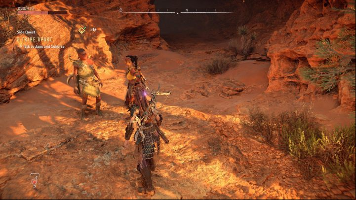 Finally, return to the cave between the Carja and Stone Echo camps - Horizon Forbidden West: A Tribe Apart - walkthrough - Side quests - Horizon Forbidden West Guide