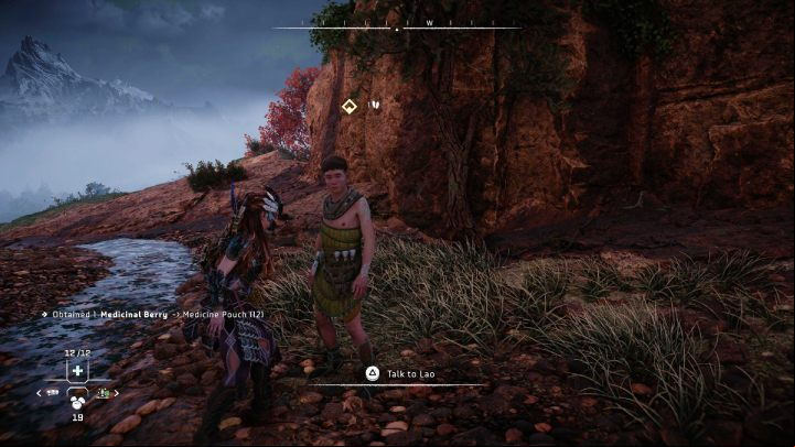 After winning the battle, talk to the Utaru Hunter - Horizon Forbidden West: The Oldgrowth - walkthrough - Errands - Horizon Forbidden West Guide
