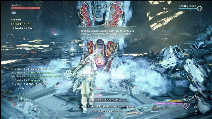 Ultimately, you only need to override the core to complete this location - Horizon Forbidden West: Cauldron Mu (Cinnabar Sands) - location, walkthrough - Cinnabar Sands - Horizon Forbidden West Guide