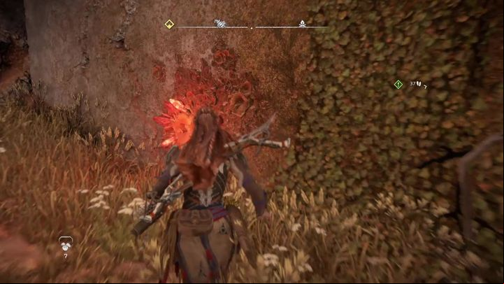 Use the grappling hook to create a "tunnel" - Horizon Forbidden West: Emergency Pit Stop - how to get? - Ornaments - Horizon Forbidden West Guide