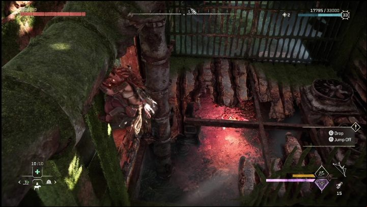 At the end, you will see a wall covered with crystals - Horizon Forbidden West: The Bill - how to get it? - Ornaments - Horizon Forbidden West Guide