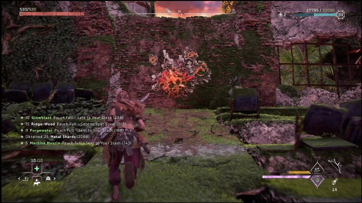 You'll see another wall with crystals - Horizon Forbidden West: The Bill - how to get it? - Ornaments - Horizon Forbidden West Guide