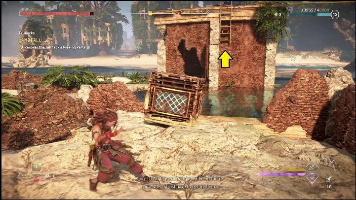 After scanning the Tallneck, you will need to collect the two parts - Horizon Forbidden West: Tallneck (Landfall) - location - Landfall - Horizon Forbidden West Guide