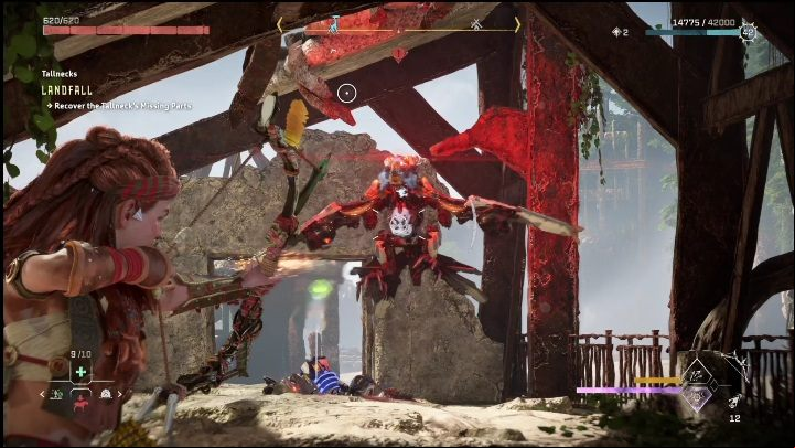 You may come across an opponent in this area - Horizon Forbidden West: Tallneck (Landfall) - location - Landfall - Horizon Forbidden West Guide