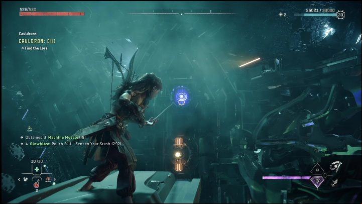 Climb all the way to the top and activate the final canister - Horizon Forbidden West: Cauldron CHI (The Stand of the Sentinels) - location, walkthrough - The Stand of the Sentinels - Horizon Forbidden West Guide
