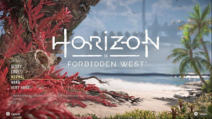 Horizon Forbidden West offers 5 different difficulties - Horizon Forbidden West: Settings and difficulty levels - Basics - Horizon Forbidden West Guide
