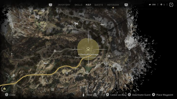 1 - Horizon Forbidden West: A Dash of Courage - walkthrough - Errands - Horizon Forbidden West Guide