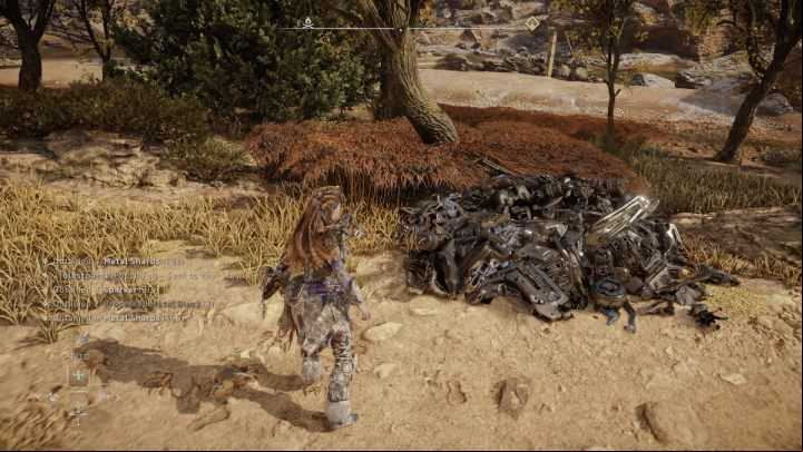 Exit the town and follow the road northeast to the Scrounger habitat - Horizon Forbidden West: A Dash of Courage - walkthrough - Errands - Horizon Forbidden West Guide