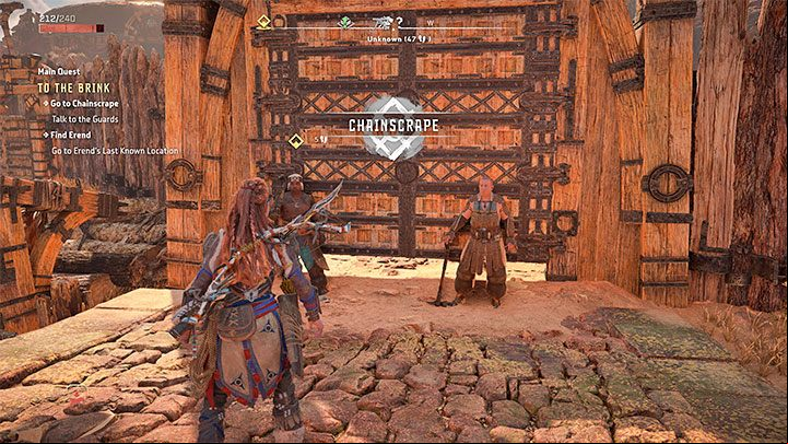 This quest begins with a mine cart ride, during which you don't need to do anything - Horizon Forbidden West: To the Brink - walkthrough - Main Storyline - Horizon Forbidden West Guide