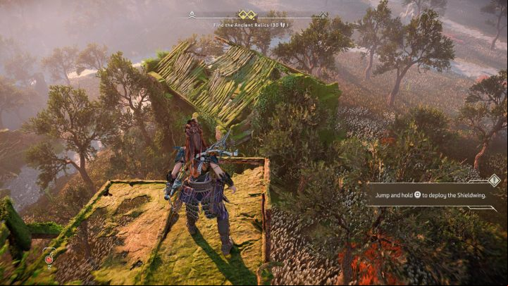 Go to the ruins marked on the map, scan the area, and climb the metal structure to the top - Horizon Forbidden West: Greenswell - list of all contracts - Salvage Contracts - Horizon Forbidden West Guide