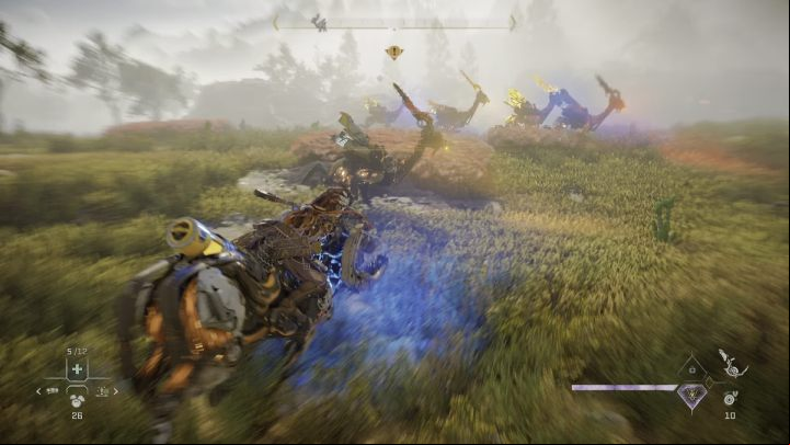 Before heading to the Lancehorns habitat, find a Charger and get on it - Horizon Forbidden West: Greenswell - list of all contracts - Salvage Contracts - Horizon Forbidden West Guide