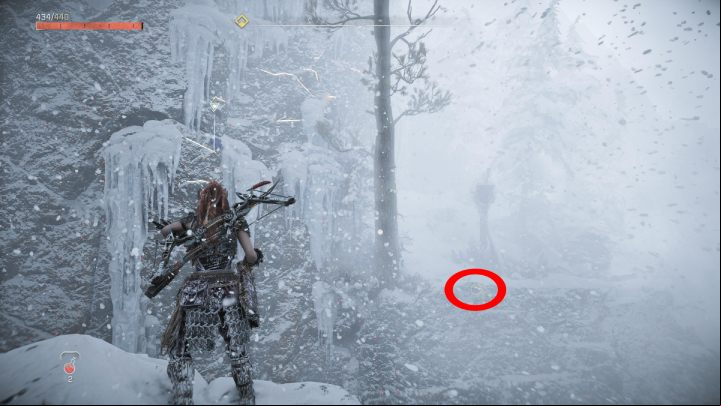 When the cut-scene ends, start climbing the rock it featured - Horizon Forbidden West: A Soldiers March - walkthrough - Side quests - Horizon Forbidden West Guide