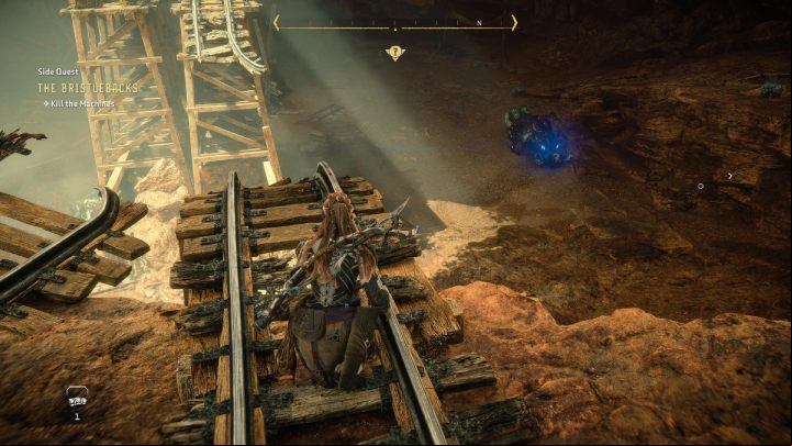 Eliminate the 3 machines in the mine - Horizon Forbidden West: The Bristlebacks - walkthrough - Side quests - Horizon Forbidden West Guide