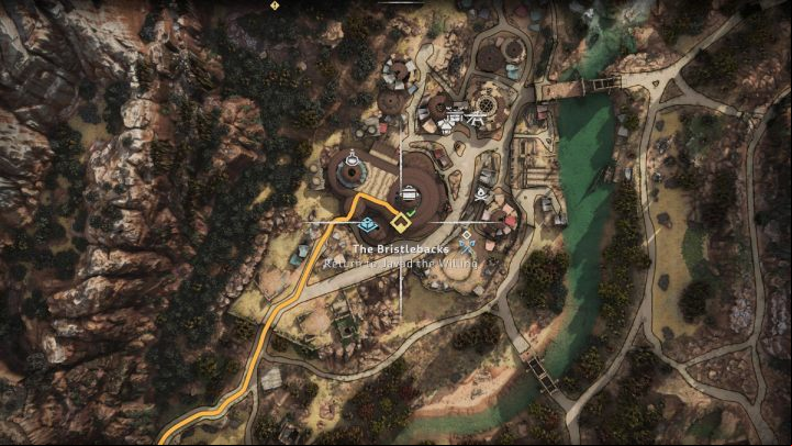 Return to the Chainscrape and inform Javad about what you discovered - Horizon Forbidden West: The Bristlebacks - walkthrough - Side quests - Horizon Forbidden West Guide