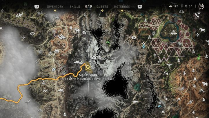 Go to the designated location at the Base - Horizon Forbidden West: Signal Spike - walkthrough - Side quests - Horizon Forbidden West Guide
