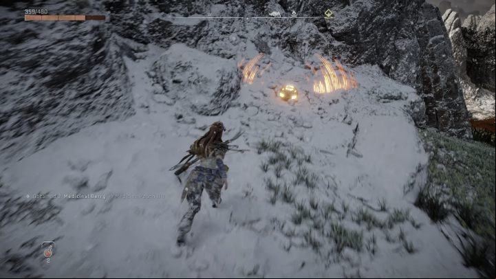 From time to time, the area will be scanned by a red light that will interfere with your focus - Horizon Forbidden West: Signal Spike - walkthrough - Side quests - Horizon Forbidden West Guide