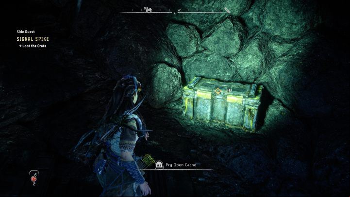 Take the contents of the crate and listen to the entire message - Horizon Forbidden West: Signal Spike - walkthrough - Side quests - Horizon Forbidden West Guide