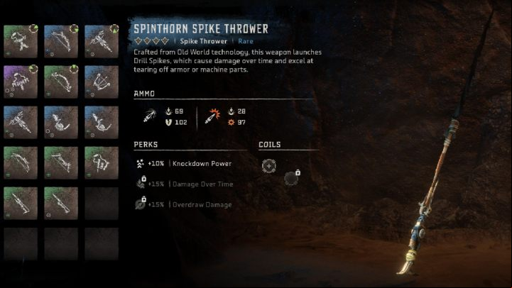 Finally, approach the workbench and craft weapons from the resources you found - Horizon Forbidden West: Signal Spike - walkthrough - Side quests - Horizon Forbidden West Guide