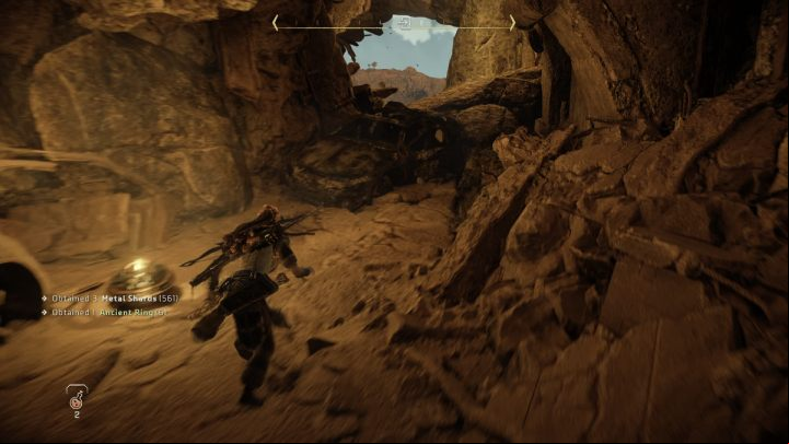 Enter the room, turn left and leave the collapsing tunnel - Horizon Forbidden West: Breaking Even - walkthrough - Side quests - Horizon Forbidden West Guide