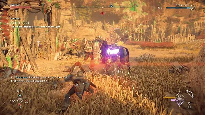 Aloy is also very handy with a spear and can perform quick (R1) or strong (R2) attacks with it - Horizon Forbidden West: Combat and stealth - Basics - Horizon Forbidden West Guide