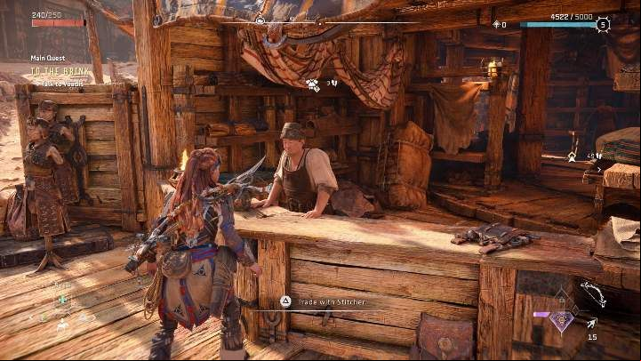 After Aloy solves the problem involving Ulvan, Chainscrape will reopen for trade and you'll be able to trade with any encountered merchant - Horizon Forbidden West: Traders - Basics - Horizon Forbidden West Guide