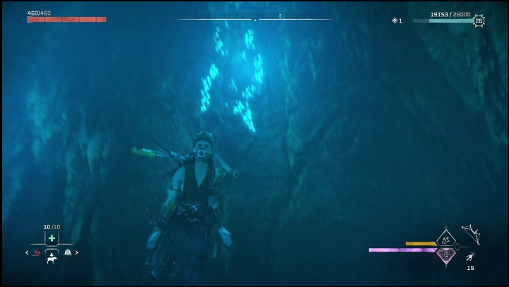 You can enter the sunken caverns from the very beginning on the game, but you can't complete them without a special gadget - Horizon Forbidden West: Sunken Caverns - how to complete? - Secrets & Collectibles - Horizon Forbidden West Guide
