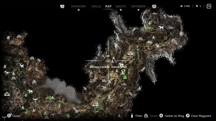 There are several areas such as this one on the map - Horizon Forbidden West: Sunken Caverns - how to complete? - Secrets & Collectibles - Horizon Forbidden West Guide