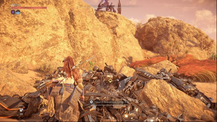 Once you're there you must kill the machine or wait for it to fly away - Horizon Forbidden West: Stillsands - list of all contracts - Salvage Contracts - Horizon Forbidden West Guide