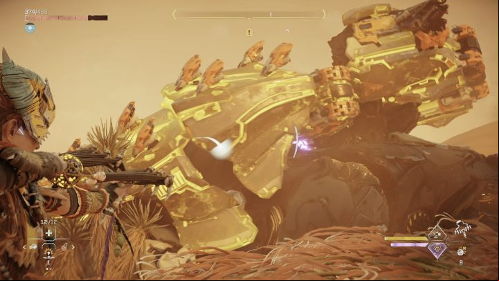 The Shellsnapper is a powerful machine equipped with numerous weapons mounted on its armor, deals cold damage as well as burrows underground to ambush you - Horizon Forbidden West: Stillsands - list of all contracts - Salvage Contracts - Horizon Forbidden West Guide