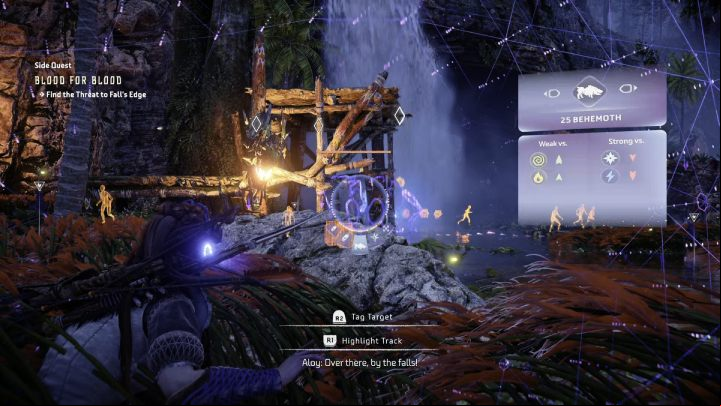 Activate your Focus and scan the rebel machine - Horizon Forbidden West: Blood for Blood - walkthrough - Side quests - Horizon Forbidden West Guide