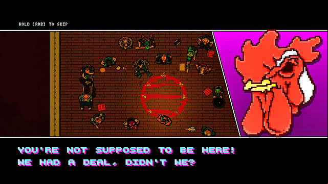 Go downstairs and beat up the first opponent - Bonus Scene - The Abyss - Hotline Miami 2: Wrong Number - Game Guide and Walkthrough