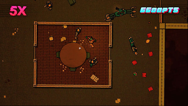 You will encounter another four enemies in the room on the left - Bonus Scene - The Abyss - Hotline Miami 2: Wrong Number - Game Guide and Walkthrough