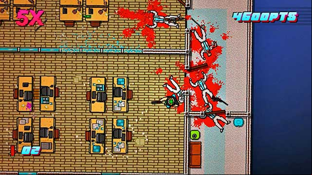 Go left - Scene 3 - Hard News - Act 1 - Exposition - Hotline Miami 2: Wrong Number - Game Guide and Walkthrough