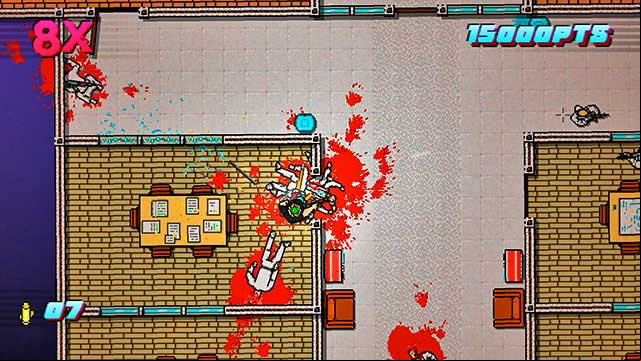 Sooner or later, you will have eliminated all of the shooters and there will only be opponents with melee weapons left - Scene 3 - Hard News - Act 1 - Exposition - Hotline Miami 2: Wrong Number - Game Guide and Walkthrough