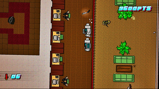 Hide behind the wall - Scene 22 - Blood Money - Act 6 - Catastrophe - Hotline Miami 2: Wrong Number - Game Guide and Walkthrough