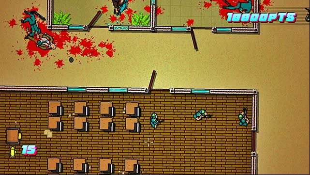 You find the last three in the room below, on the right - Scene 23 - Caught - Act 6 - Catastrophe - Hotline Miami 2: Wrong Number - Game Guide and Walkthrough