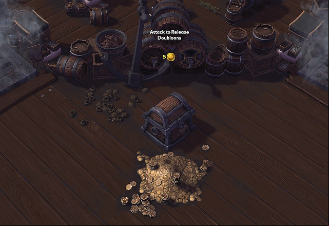 Attack the chests to get Doubloons - Blackhearts Bay - Types of battlegrounds - Heroes of the Storm - Game Guide and Walkthrough