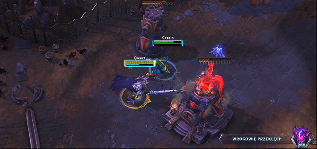 Information about the cursed team is located in the bottom right corner - Cursed Hollow - Types of battlegrounds - Heroes of the Storm - Game Guide and Walkthrough