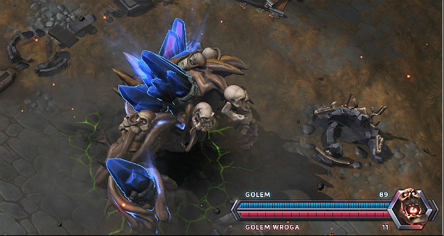The Golems start from the base and continue where they were defeated - Haunted Mines - Types of battlegrounds - Heroes of the Storm - Game Guide and Walkthrough