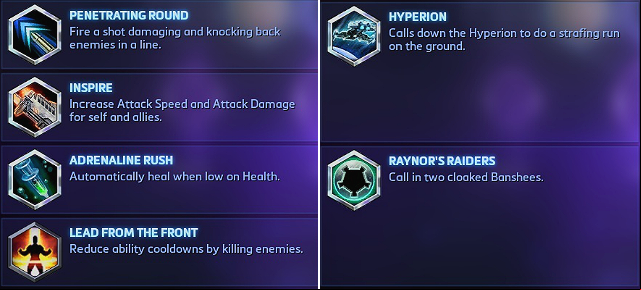 Raynor is a character who fights from a distance, he can also the allies with a buff that increases attack speed (Inspire) - Raynor - Heroes to start with - Heroes of the Storm - Game Guide and Walkthrough