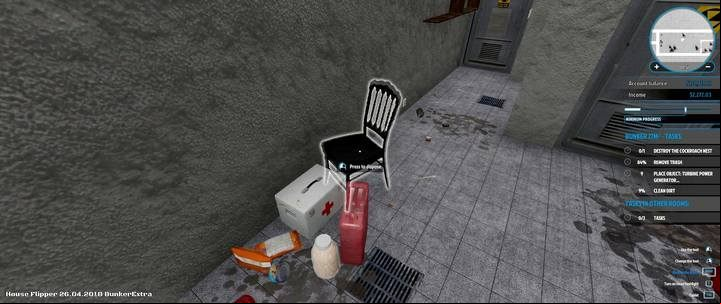 Its easy to forget about old chairs that also count as garbage. - Mary Scary (Apocalypse Flipper DLC) order in House Flipper - Walkthrough - House Flipper Game Guide