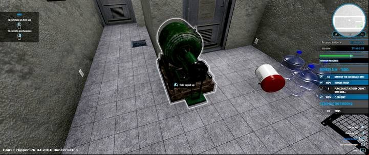 The bunker is not finished and requires additional furnishing. - Mary Scary (Apocalypse Flipper DLC) order in House Flipper - Walkthrough - House Flipper Game Guide