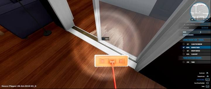 You have to do the cleaning with precision: a lot of dirt is hidden in places that are not very visible and difficult to reach, and also easy to overlook without the use of a flashlight - Jack Roobinsv - Walkthrough - House Flipper Game Guide