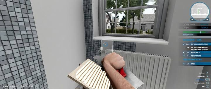 Its better to lay the tiles out before you start assembling the devices. - Erik Camel order in House Flipper - Walkthrough - House Flipper Game Guide