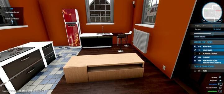 Example of the final effect of a living room. - Amy Johnson order in House Flipper - Walkthrough - House Flipper Game Guide