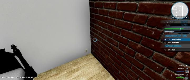 The new part of the wall fits perfectly, dividing the room into two almost identical rooms - Thomas Johnson order in House Flipper - Walkthrough - House Flipper Game Guide