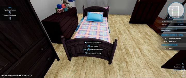 New bed occupies more place - Thomas Johnson order in House Flipper - Walkthrough - House Flipper Game Guide