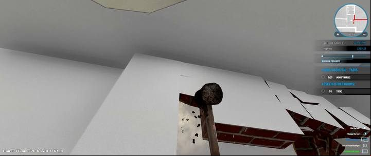 One hammer strike is one demolished wall - its worth hitting accurately and not spoiling other pieces of the wall. - Antony Gray order in House Flipper - Walkthrough - House Flipper Game Guide
