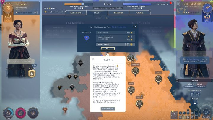 The player's empire can exchange resources with any player with whom it has a signed trade agreement - Humankind: luxury resources, trade and monopoly - Growth and expansion - Humankind Guide